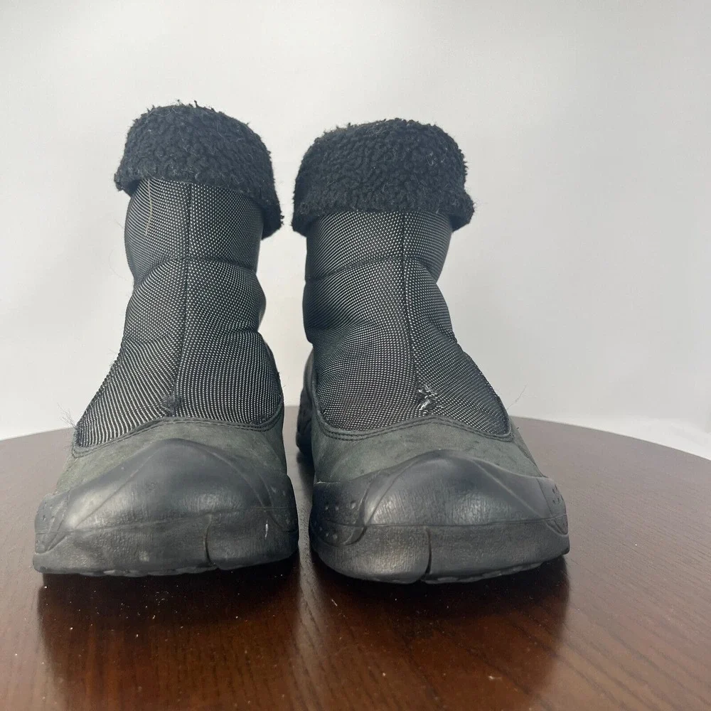 Keen Dry Hofn Boots Womens 9.5 Gray Black Leather Insulated Waterproof 5245-BKDS